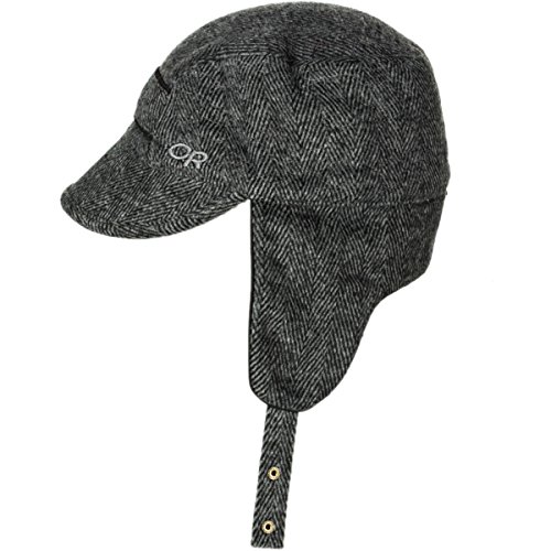 outdoor research womens trophy trapper hat, charcoal