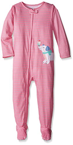Carter's Little Girls' Striped Graphic Footie (Toddler)