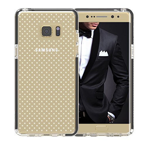 Galaxy Note 7 Case, Note 7 Case, FYY [Patent Shockproof][Military Material] Ultra Slim Fit Hybrid Clear Bumper Case Soft Silicone Gel Rubber Shockproof Impact Resistance Cover for Galaxy Note 7 Black