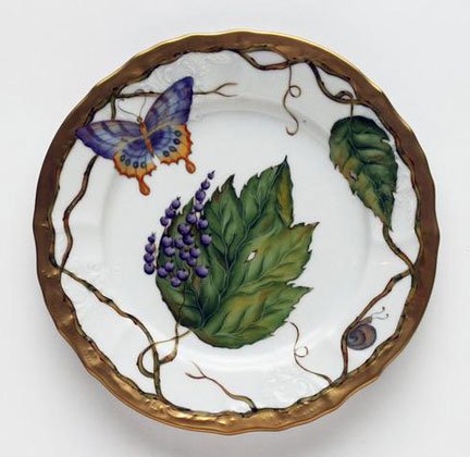 

Anna Weatherley Wildberries Lavender Salad Plate 7.5 in