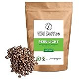 Wild Coffee, Whole Bean Organic Coffee, Peru Light Roast