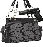 Gray Fashion Signature Conceal and Carry Purse