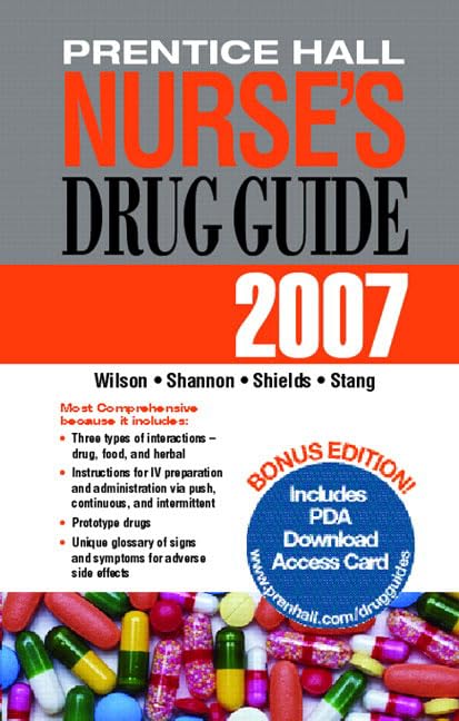 Prentice Hall Nurse's Drug Guide 2007: Retail (NURSING DRUG GUIDE) by Billie Ann Wilson
