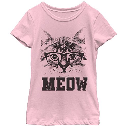 Lost Gods Cat Glasses Meow Girls Graphic T Shirt