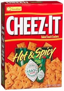 Amazon.com: Cheez-It Baked Snack Crackers, Hot & Spicy made with ...