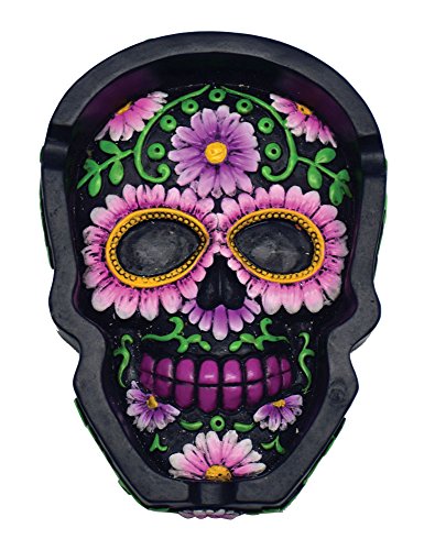 Algopix Similar Product 15 - 45x35 Sugar Skull Polyresin Ashtray