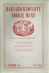 Jubilate Deo for eight-part chorus of mixed voices with brass choir and organ or piano (Harvard-Radcliffe Choral Music)