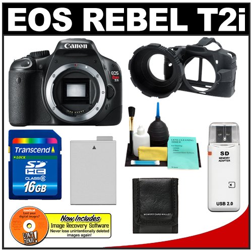 Black Friday Canon EOS Rebel T2i 18.0MP Digital SLR Camera (Black) with