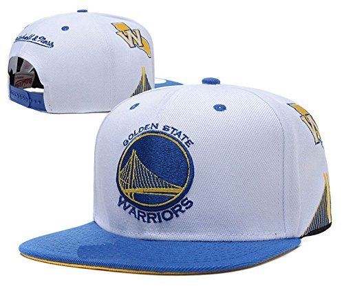 Men Women Hip Hop Fans Support Hats Snapback Baseball Caps (Golden State Warriors - C 4#) White One Size