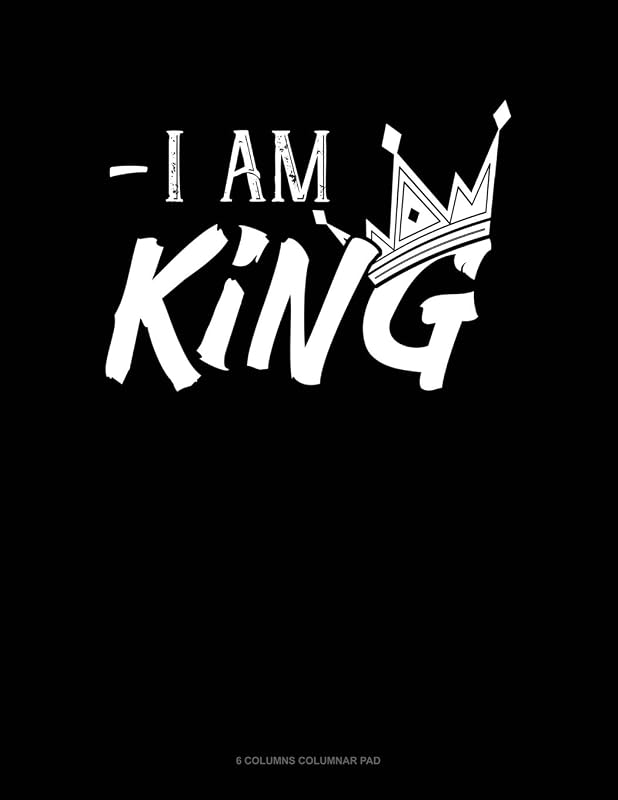 I Am King: 6 Columns Columnar Pad by Jeryx Publishing