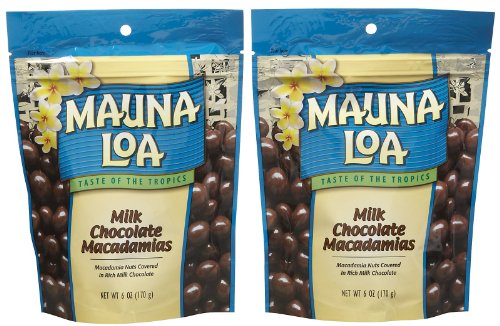 Mauna Loa Milk Chocolate Macadamias, 6-Ounce Bag