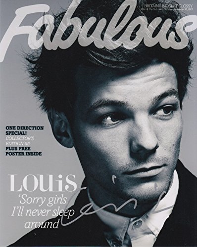 

Louis Tomlinson (One Direction) Signed 8X10 Photo