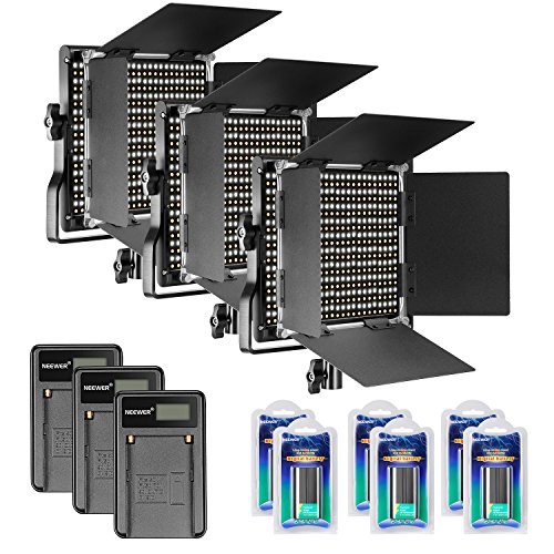 Algopix Similar Product 11 - Neewer 3Pack Dimmable BiColor 660 LED