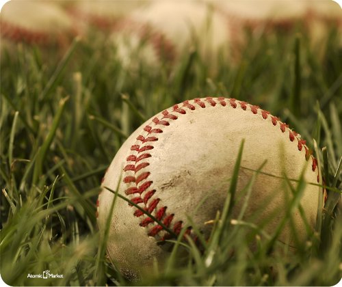 

Baseball In Grass On Field Thick Mouse Pad