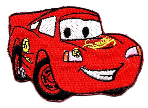 LIGHTNING MCQUEEN in Cars Pixar Disney Movie Embroidered Iron On / Sew On Patch