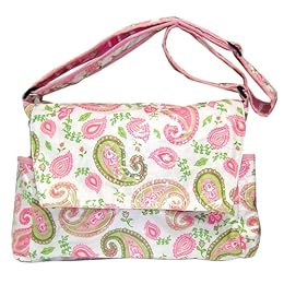 Product Image Paisley Messenger Style Diaper Bag