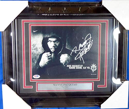 Algopix Similar Product 1 - Manny Pacquiao Autographed Framed 8x10