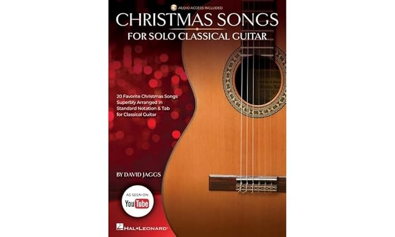 Christmas Songs for Solo Classical Guitar Book/Online Audio by David Jaggs
