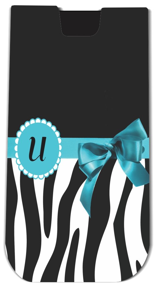 

Rikki KnightTM Letter " U " Sky Blue Zebra Bow Monogram Design - Smart Phone Neoprene Protective Pouch for iPhone 4/4s/5/5s/5c, Motorola Moto X, Galaxy S3/S4/Note 3/Ace 2, LG Optimus Gpro/G2/L3/4X HD, Sony Xperia Z1S/U, HTC Droid/One/One X/Pro/mini, Blac