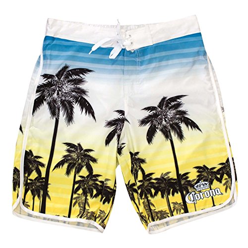 Men's Corona Blue To Yellow Sunset Board Shorts
