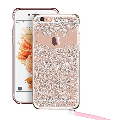 iPhone 6 / 6s Case, ESR Hybrid Protective Case with Soft TPU Bumper +Hard Back Cover [Scratch Resistant] Cover Case for iPhone 6s and iPhone 6(Grenache Paisley)