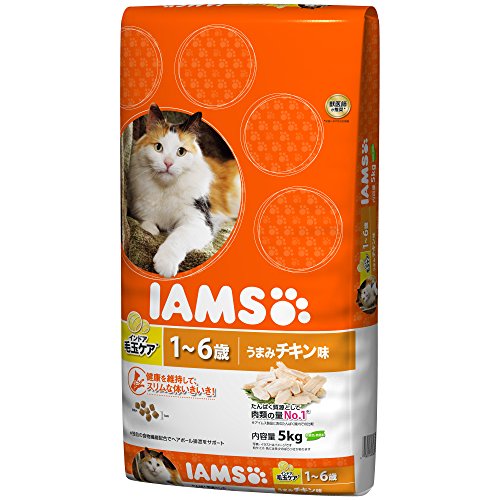 アイムス (IAMS) キャット インドア毛玉ケア 1-6歳用 うまみチキン味 5kg