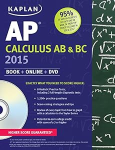 Kaplan AP Calculus AB & BC 2015: Book + Online + DVD