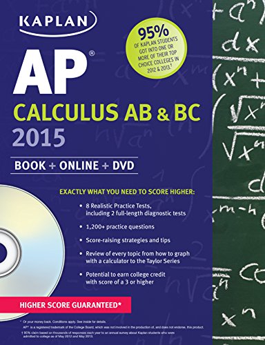 Kaplan AP Calculus AB & BC 2015: Book + Online + DVD by Tamara Lefcourt Ruby