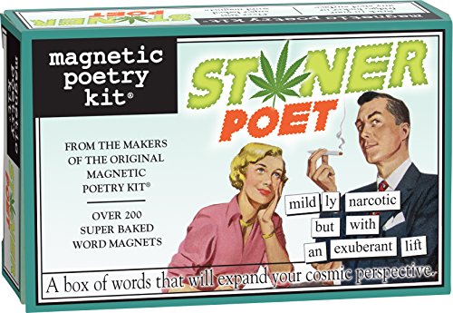 Magnetic Poetry - Stoner Poet Kit - Words for Refrigerator - Write Poems and Letters on the Fridge - Made in the USA