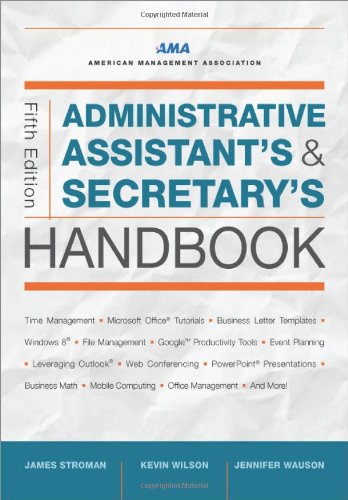 Administrative Assistant's and Secretary's Handbook by James Stroman