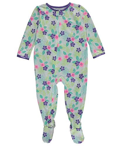 Carters Baby Girls Print Footie Tropical Floral