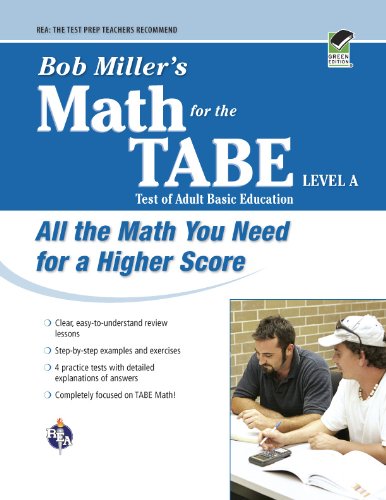 Bob Miller's Math for the TABE Level A (GED & TABE Test Preparation) by Bob Miller
