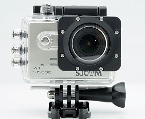SJCAM ORIGINAL WIFI SJ5000 - Cámara de Deporte para casco plateado Impermeable, Video de Alta definición 1080p 720p