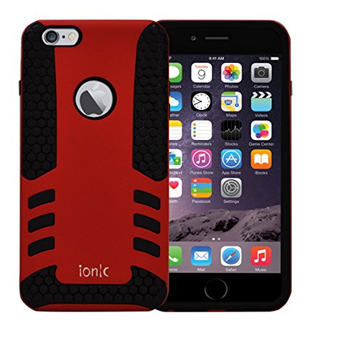 iPhone 6 Plus Case, Ionic HYBRID Apple iPhone 6 Plus 5.5 Case 2014 Smartphone (AT&T, T-Mobile, Sprint, Verizon) (Red/Black)