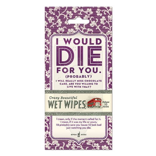 BlueQ I Would Die For You Wet Wipes
