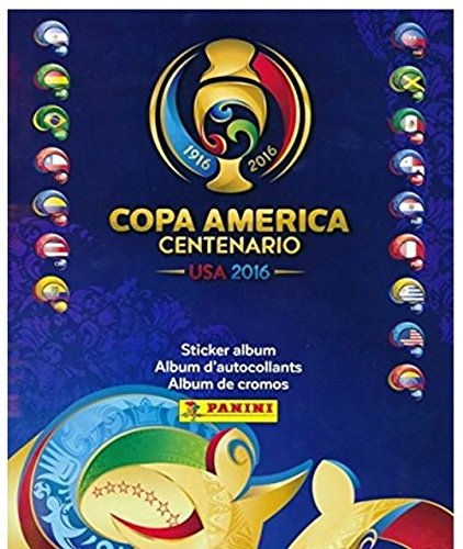 2016 Panini Copa America Centenario Stickers HUGE 64 Page Collectors Album with TEN (10) Bonus Stickers!