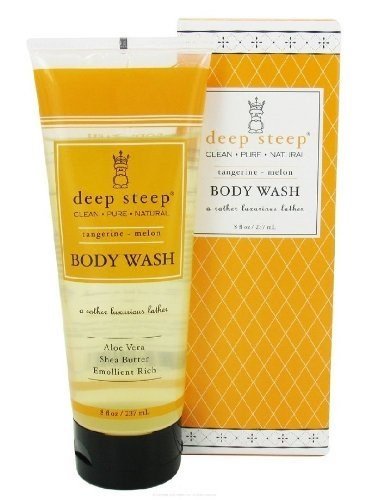

DEEP STEEP by Deep Steep TANGERINE-MELON ORGANIC SHEA BUTTER BODY WASH 8 OZ