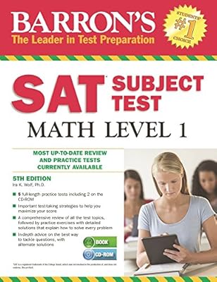 Barron's SAT Subject Test Math Level 1 with CD-ROM, 5th Edition