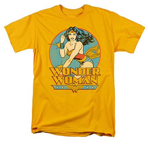 DC/WONDER WOMAN - Short Sleeve ADULT T-Shirt - GOLD