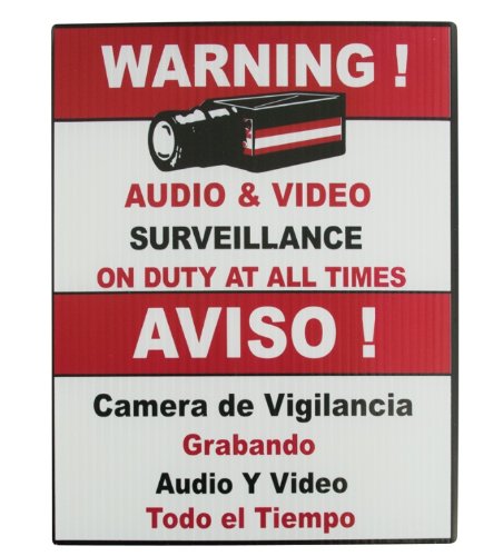 Algopix Similar Product 5 - Vonnic A1001 Surveillance Warning Sign