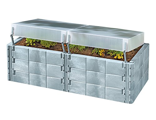 Juwel 20575 carré potager surélevé avec toit thermique 2 en 1