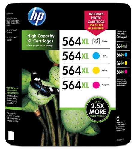 HP Photsmart 564XL 4 Pack C,M,Y and Photo Black