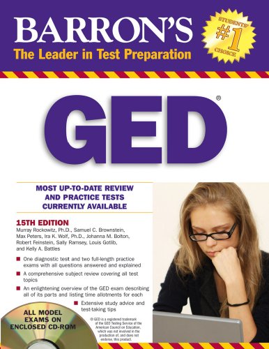 Barron's GED with CD-ROM (Barron's Ged (Book & CD-Rom)) by Ira K. Wolf Ph.D.