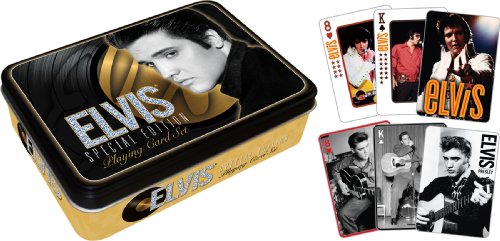 Elvis Gold Playing Card Gift Tin