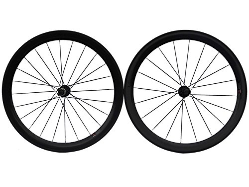 

Full Carbon Matt Road Bike Bicycle Tubular Wheelsets 50mm Spoke HUB For Shimano 8/9/10/11S