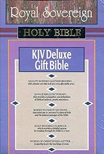 Holy Bible: King James Version/220/Bond Leather Black Deluxe Gift Bible
