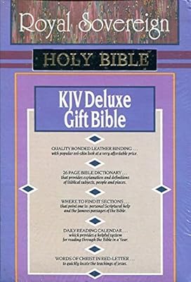 Holy Bible: King James Version/220/Bond Leather Black Deluxe Gift Bible