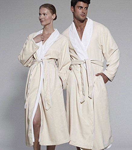 Turkishtowels Mens and Womens Silk-soft Luxury Spa Robe