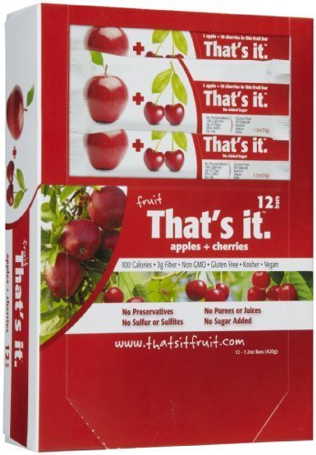 That's It Fruit Bars - Apple & Cherry - 1.2 oz - 12 ct