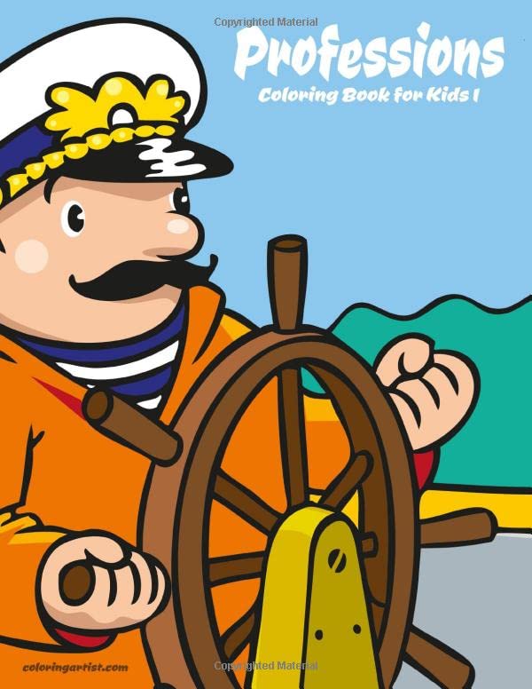 Professions Coloring Book for Kids by Nick Snels